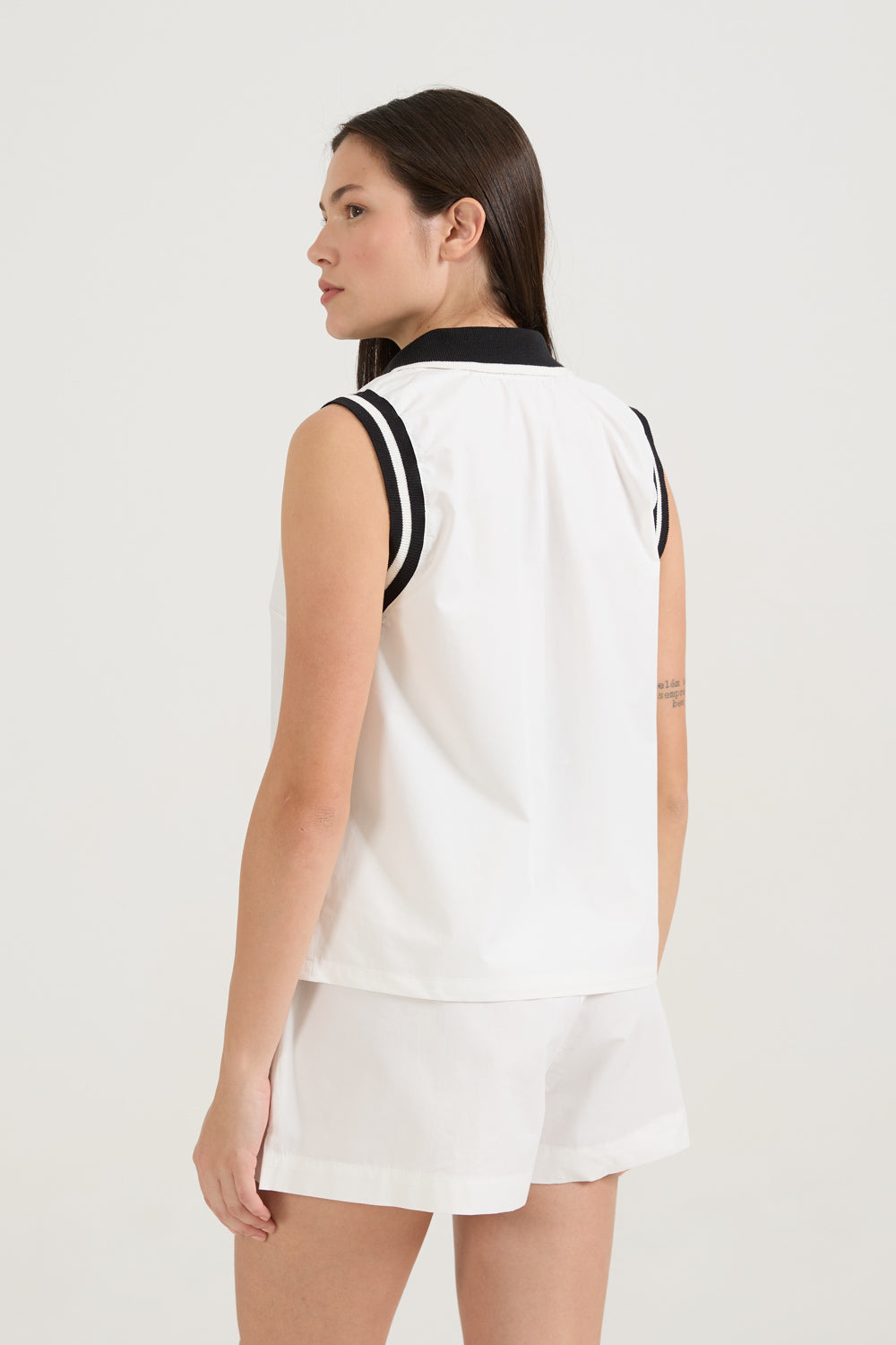 Blusa Polo Tricot Branca