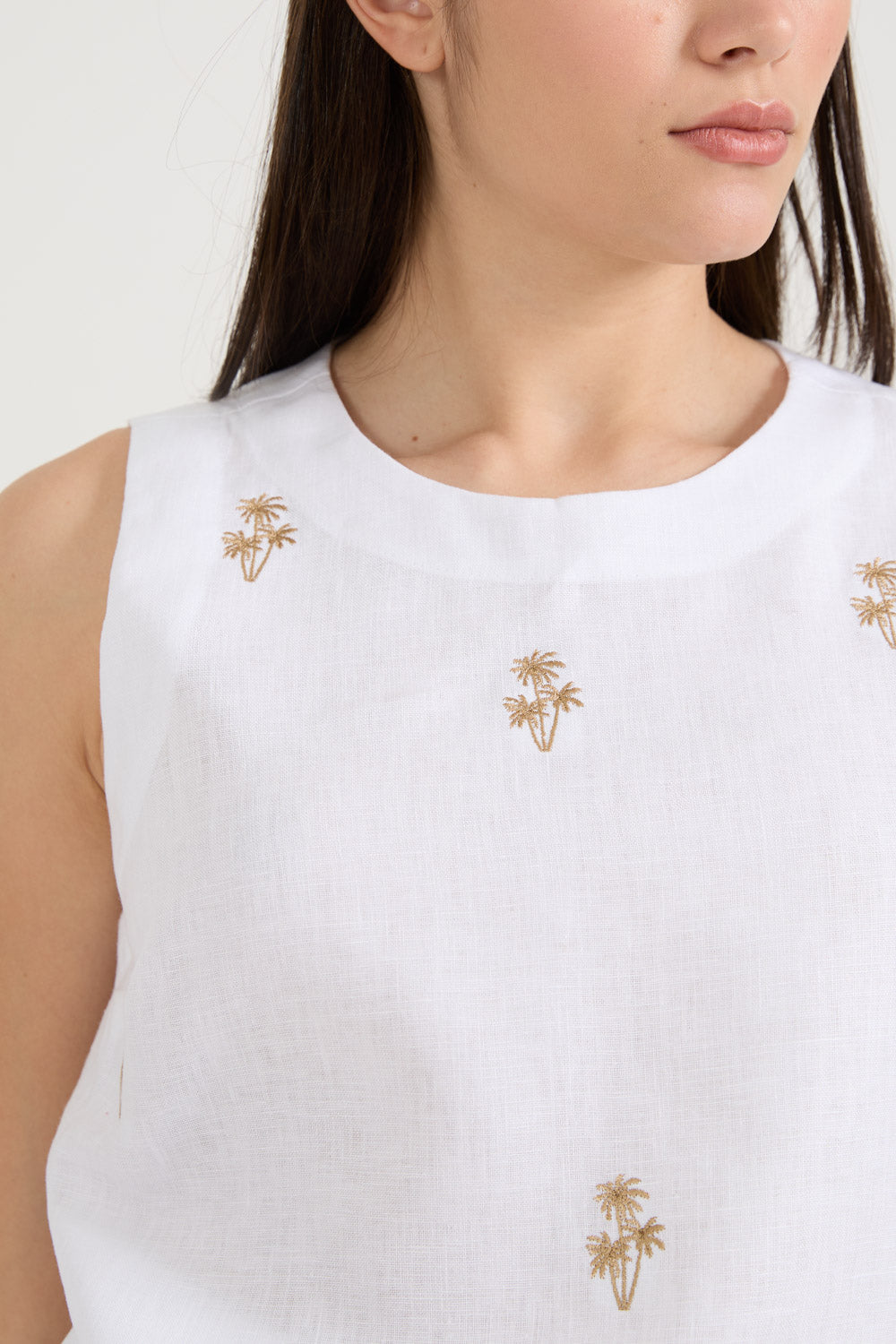 Blusa Palmeira Branca