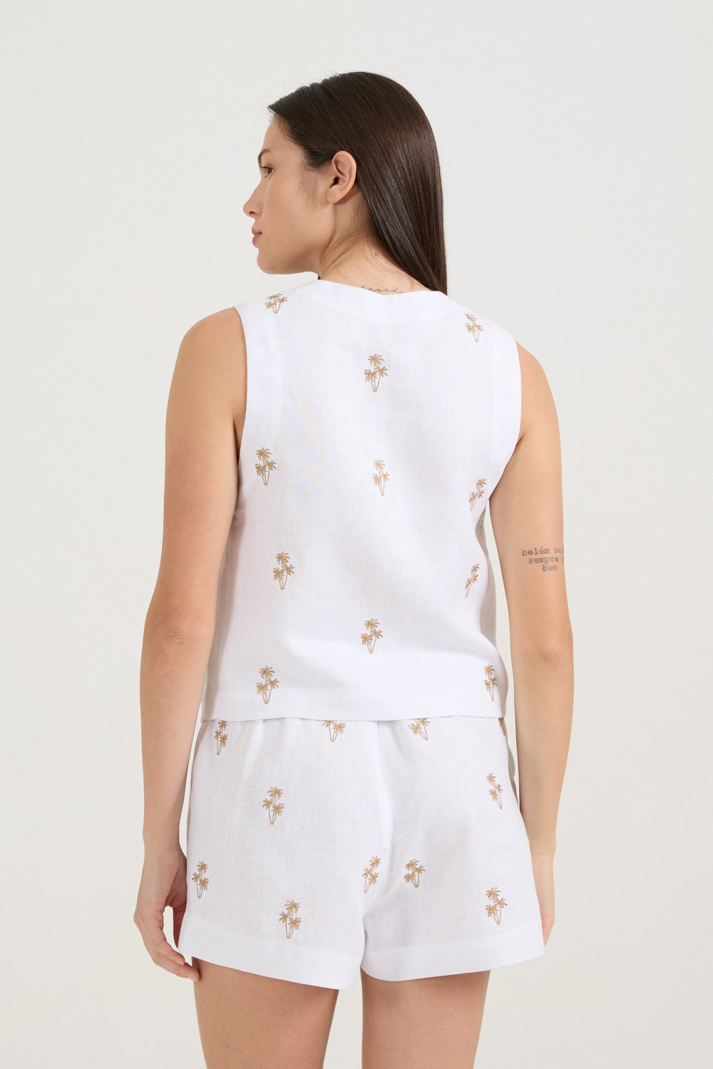 Blusa Palmeira Branca