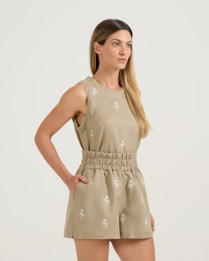 Short Palmeira Cáqui