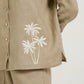 Camisa Bolsos Palmeira Cáqui