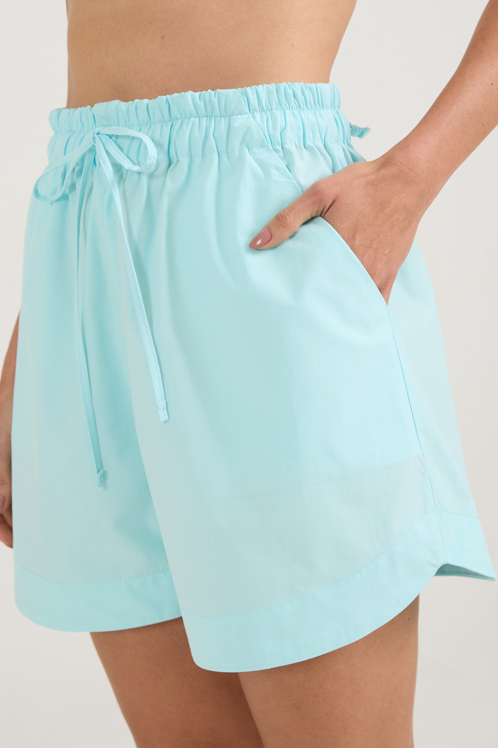 Short Tricoline Azul