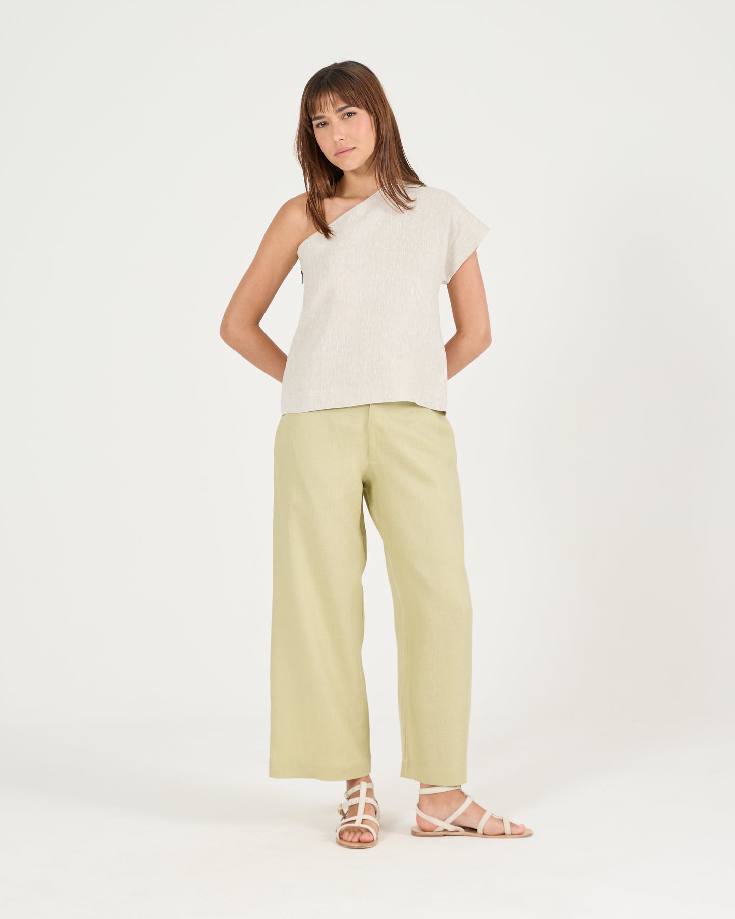 Blusa Um Ombro Zíper