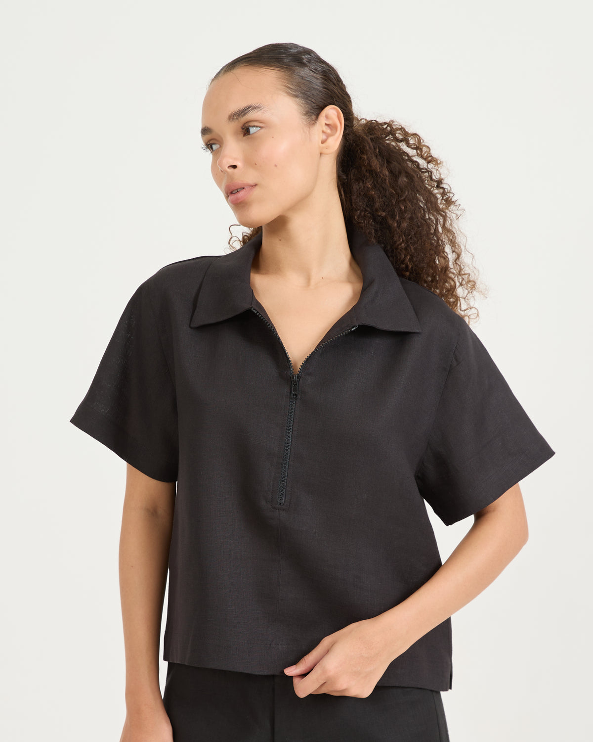 Camisa Polo Zíper