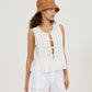 Blusa Pregas Cordões
