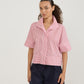 Camisa Gola Curta Stripes