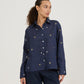 Camisa Bolsos Bordada Star