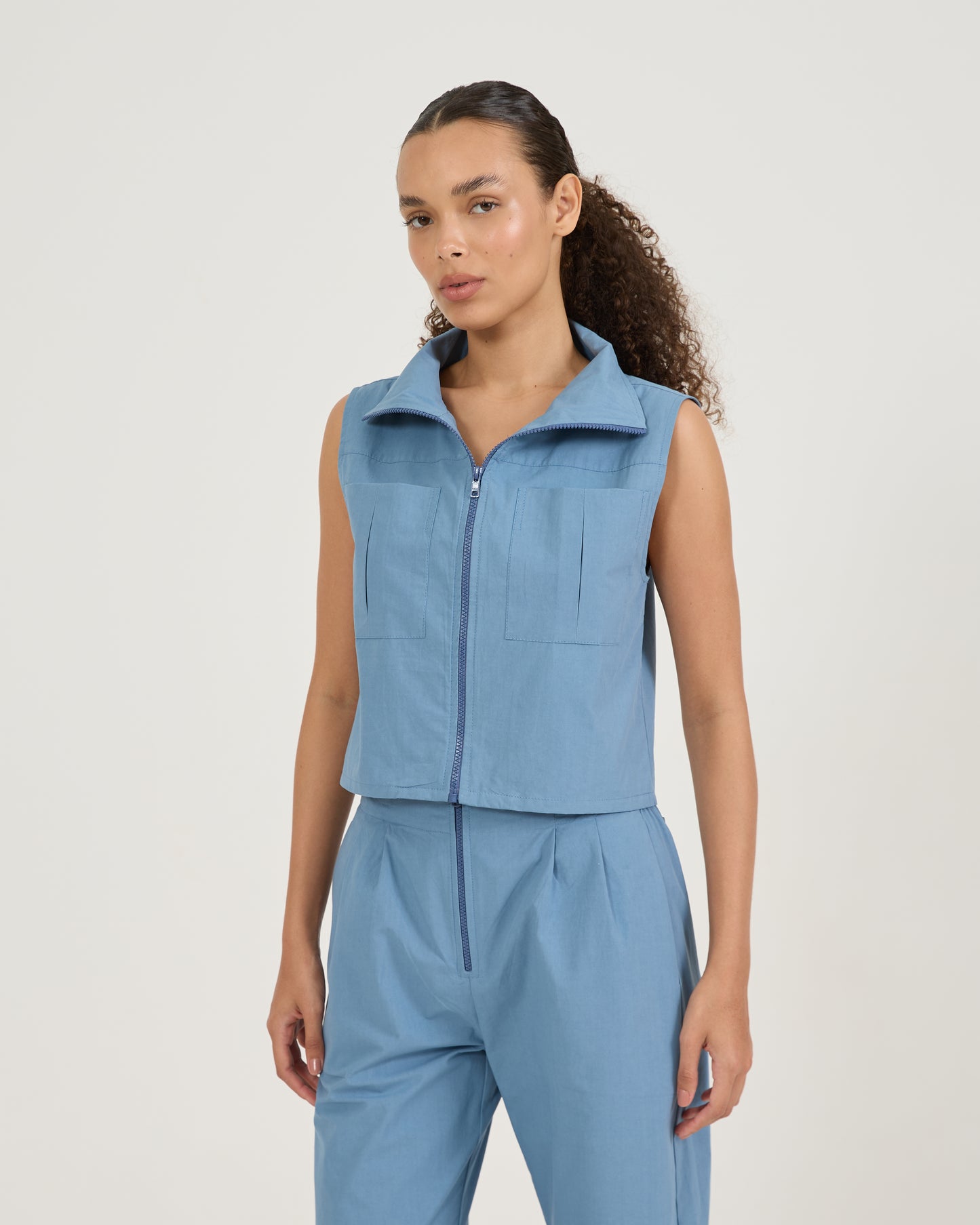 Blusa Zíper Gola