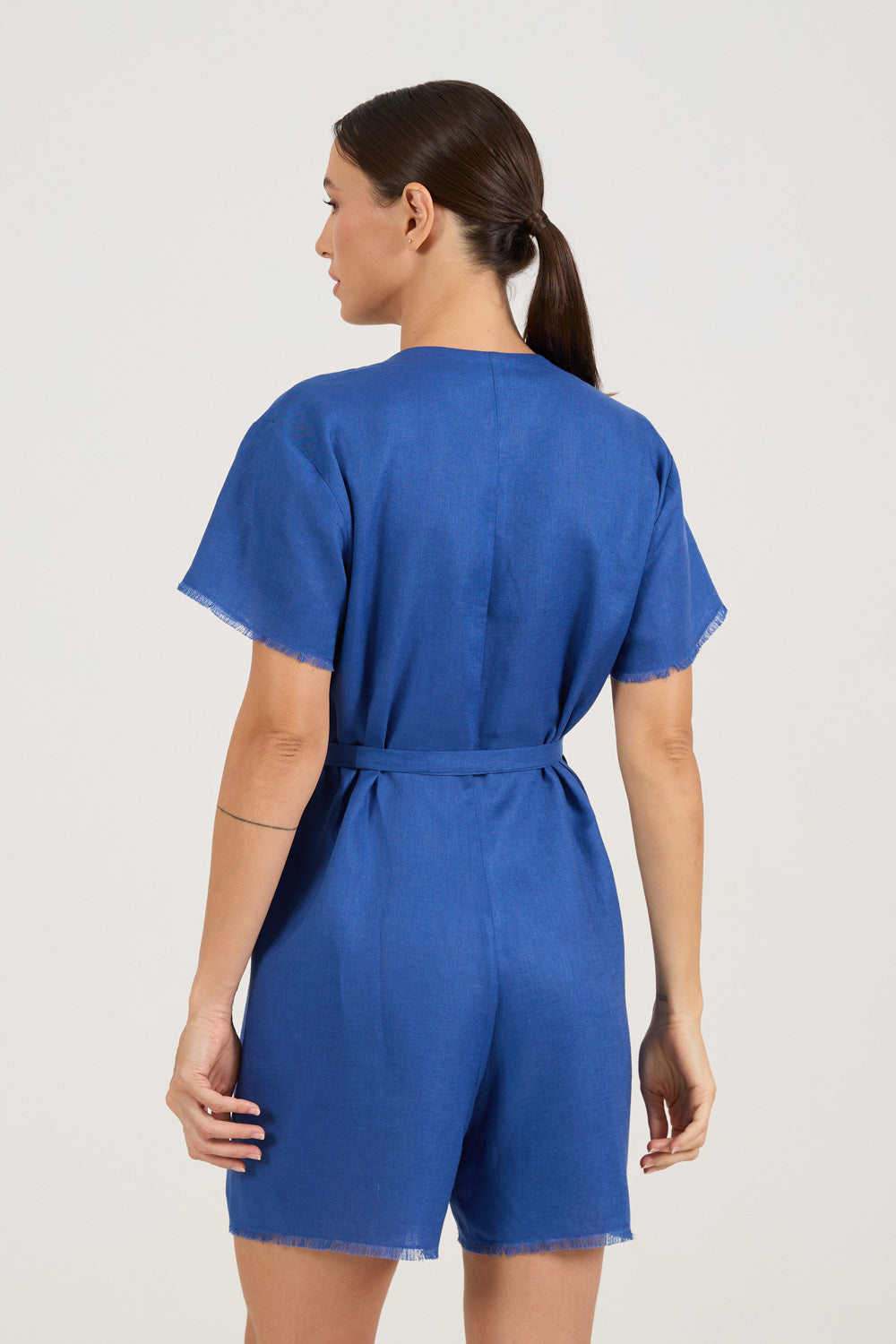 Macaquinho Tricot Azul