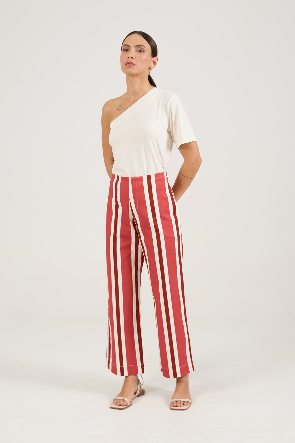 Calça Sarja Listras