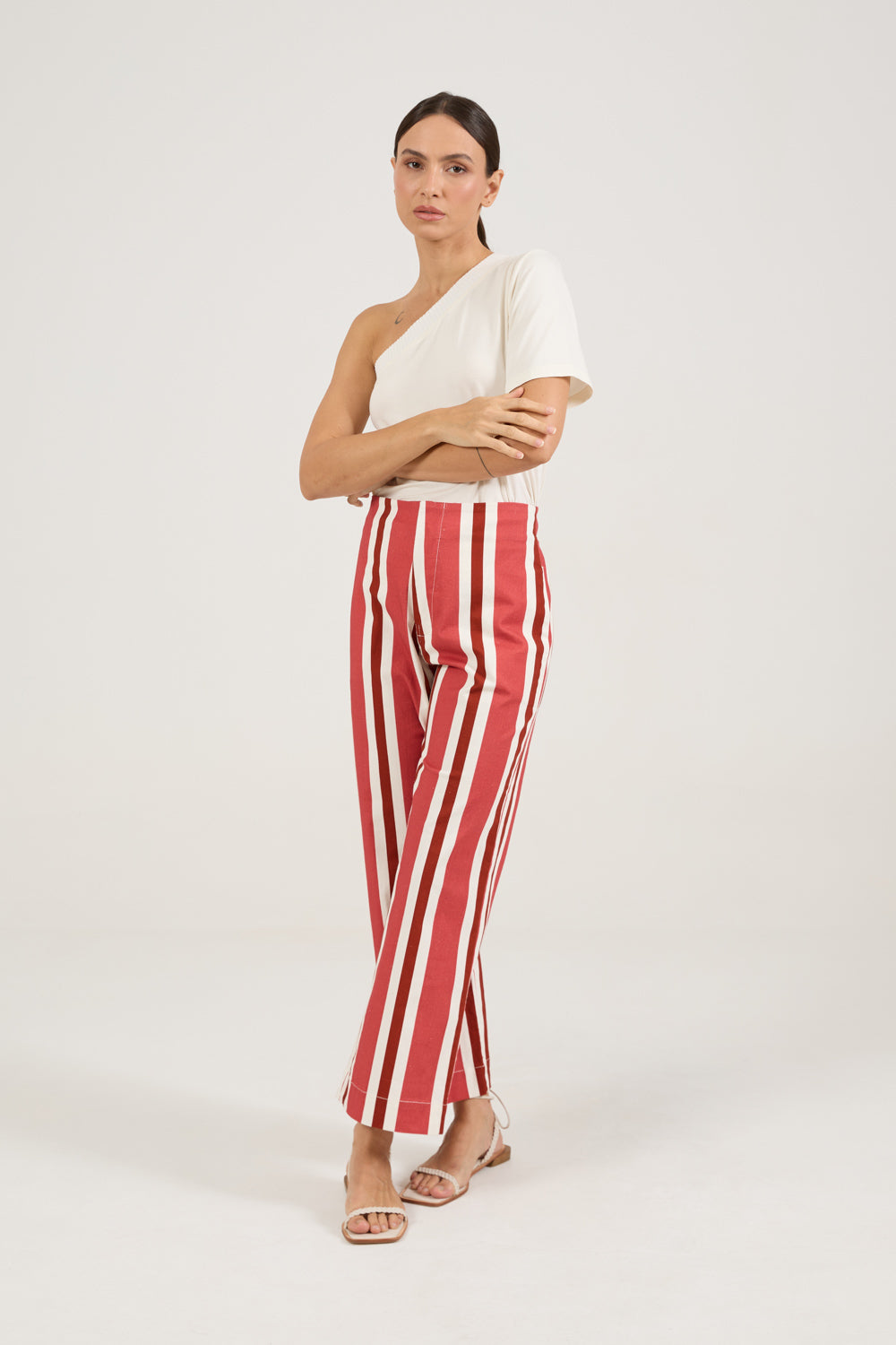 Calça Sarja Listras