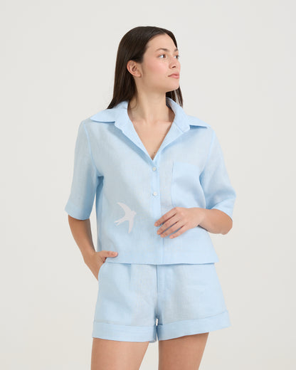 Camisa Andorinha Azul Spum