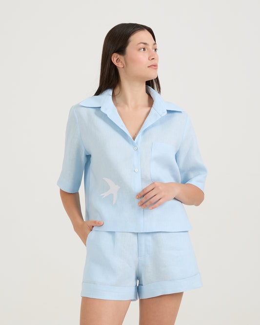 Camisa Andorinha Azul Spum
