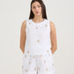 Blusa Palmeira Branca