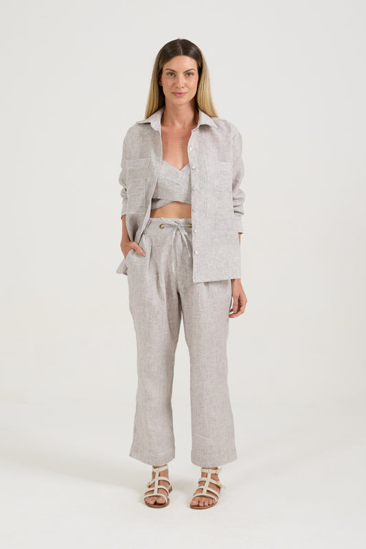 Camisa Bolsos Listras