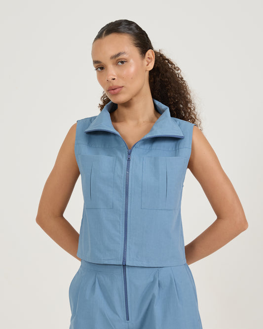 Blusa Zíper Gola
