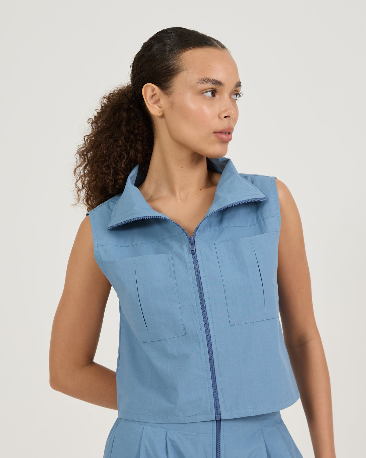 Blusa Zíper Gola